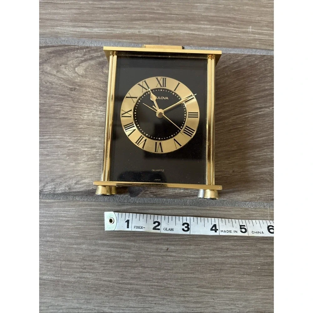 Bulova Quartz Standing Desk Clock Approximately 5